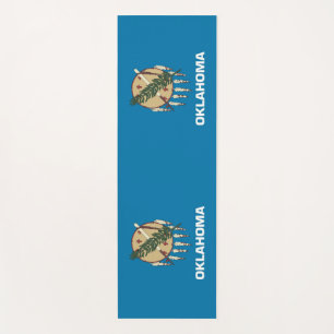 Tapete De Yoga Yoga Mats Patriótico com a bandeira de Oklahoma