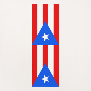 Tapete De Yoga Yoga Mats Patriótico com a bandeira de Porto Rico