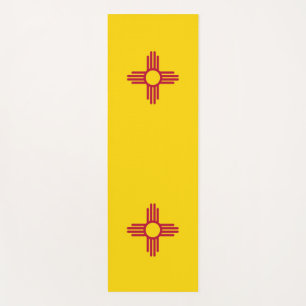 Tapete De Yoga Yoga Mats Patriótico com a bandeira do Novo Méxi