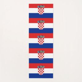 Tapete De Yoga Yoga Mats Patriótico com bandeira da Croácia