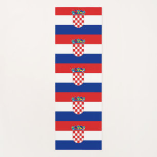 Tapete De Yoga Yoga Mats Patriótico com bandeira da Croácia