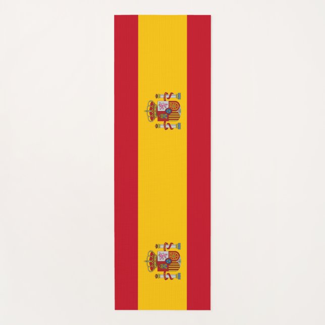 Tapete De Yoga Yoga Mats Patriótico com bandeira da Espanha (Frente)