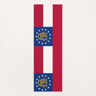 Tapete De Yoga Yoga Mats Patriótico com bandeira da Geórgia, EU
