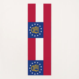 Tapete De Yoga Yoga Mats Patriótico com bandeira da Geórgia, EUA