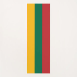 Tapete De Yoga Yoga Mats Patriótico com bandeira da Lituânia