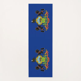 Tapete De Yoga Yoga Mats Patriótico com bandeira da Pensilvânia