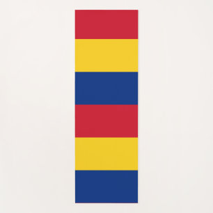 Tapete De Yoga Yoga Mats Patriótico com bandeira da Romênia