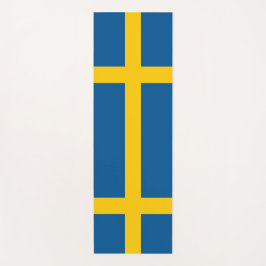 Tapete De Yoga Yoga Mats Patriótico com bandeira da Suecia