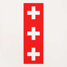 Tapete De Yoga Yoga Mats Patriótico com bandeira da Suiça