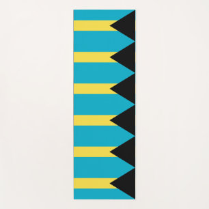 Tapete De Yoga Yoga Mats Patriótico com bandeira das Bahamas