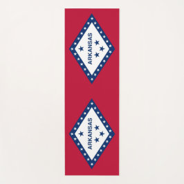 Tapete De Yoga Yoga Mats Patriótico com bandeira de Arkansas, EUA