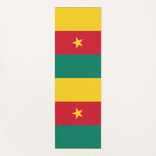 Tapete De Yoga Yoga Mats Patriótico com bandeira de Camarões