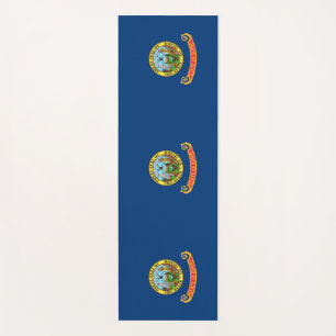 Tapete De Yoga Yoga Mats Patriótico com bandeira de Idaho, EUA