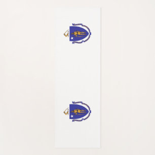 Tapete De Yoga Yoga Mats Patriótico com bandeira de Massachusett
