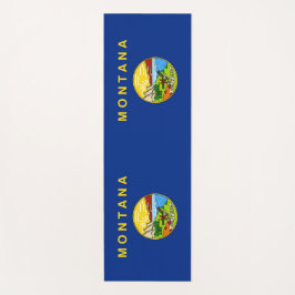 Tapete De Yoga Yoga Mats Patriótico com bandeira de Montana