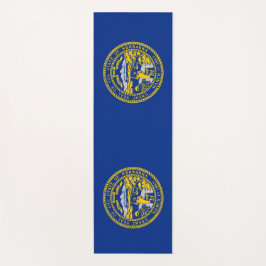 Tapete De Yoga Yoga Mats Patriótico com bandeira de Nebraska