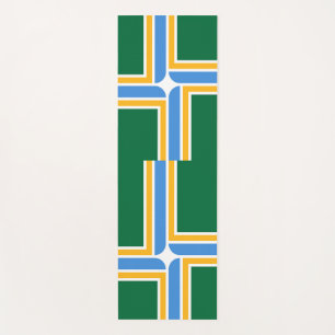 Tapete De Yoga Yoga Mats Patriótico com bandeira de Portland, EU