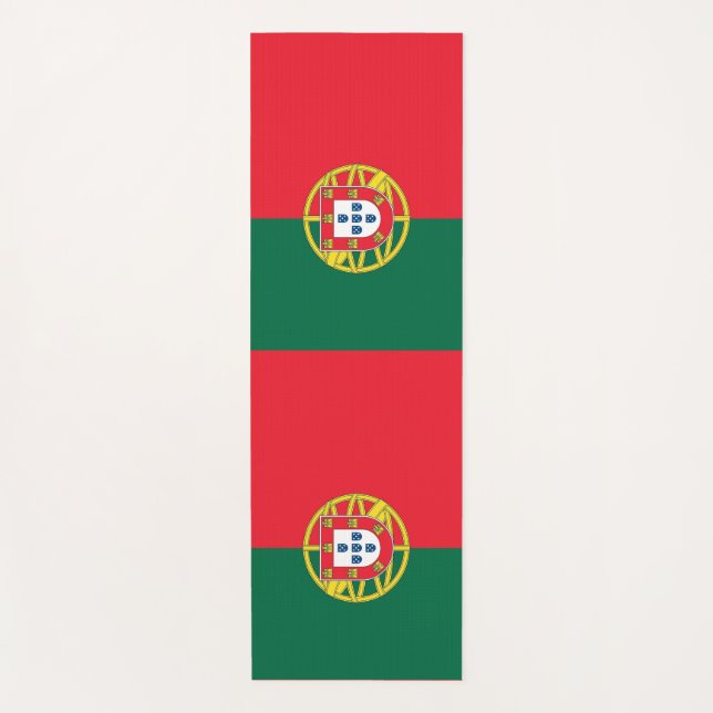 Tapete De Yoga Yoga Mats Patriótico com bandeira de Portugal (Frente)