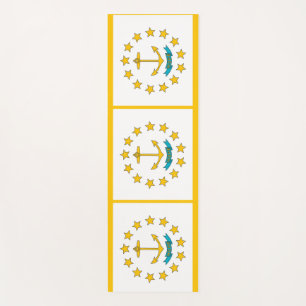 Tapete De Yoga Yoga Mats Patriótico com bandeira de Rhode Island