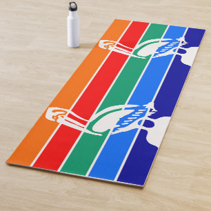 Tapete De Yoga Yoga Mats Patriótico com bandeira de Rua. Petersbu
