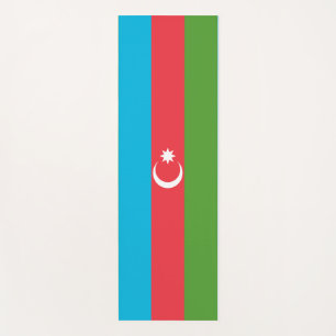 Tapete De Yoga Yoga Mats Patriótico com bandeira do Azerbaijão