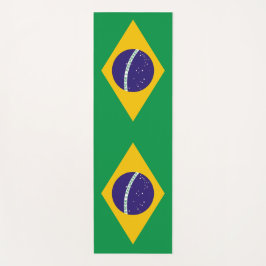 Tapete De Yoga Yoga Mats Patriótico com bandeira do Brasil