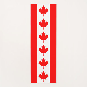 Tapete De Yoga Yoga Mats Patriótico com bandeira do Canadá