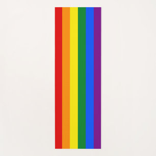 Tapete De Yoga Yoga Mats Patriótico com Bandeira do Orgulho LGBT