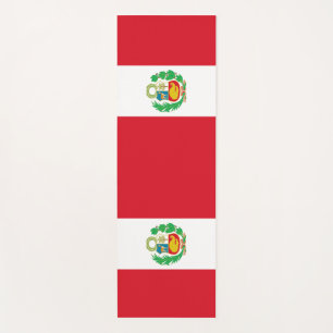 Tapete De Yoga Yoga Mats Patriótico com bandeira do Peru