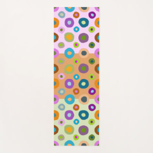 Tapete De Yoga Yoga multicolorido Matt funky boho de dois lados