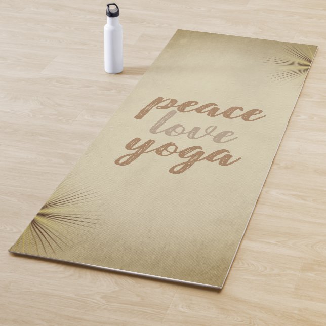 Tapete De Yoga Yoga Simples legal Mats-Peace Love Yoga (In Situ)