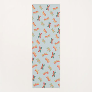 Tapete De Yoga Yogamat met vrolijk dragonfly patroon.