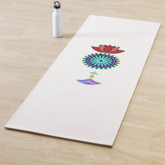 Tapete De Yoga Yogamatte Anhänger spirituell mit Lotusblüte