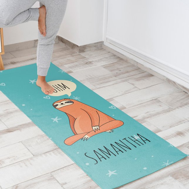 Tapete De Yoga Yogi Sloth (This is the ultimate yoga mat because nothing can be more Zen than a chilled out Yogi Sloth! )