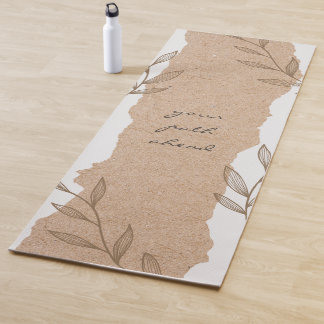Tapete De Yoga Your path ahead on a brown and white