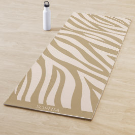 Tapete De Yoga Zebra Print-Beige-