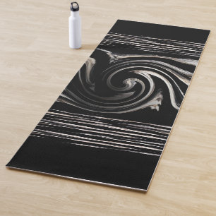Tapete De Yoga Zebra Swirl Design