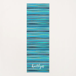 Tapete De Yoga Zen Azul Tranquilo | Personalizado