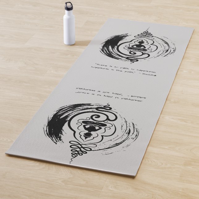 Tapete De Yoga Zen Citação: Sabedoria e Meditação (In Situ)