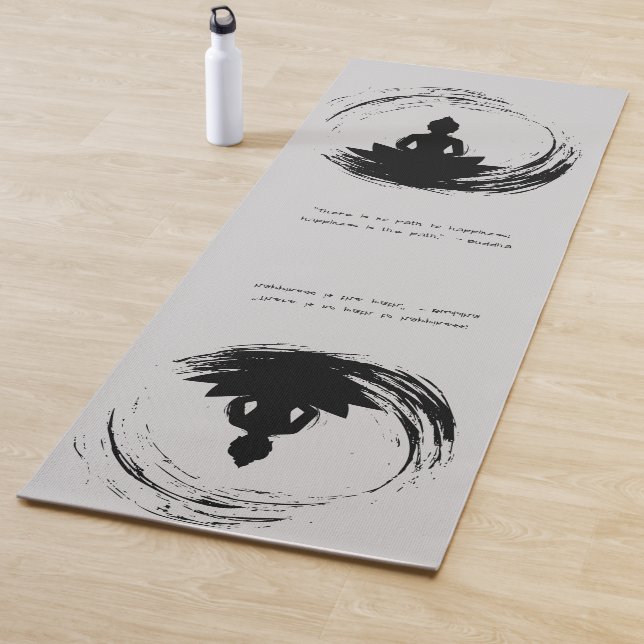 Tapete De Yoga Zen Citação: Sabedoria e Meditação (In Situ)