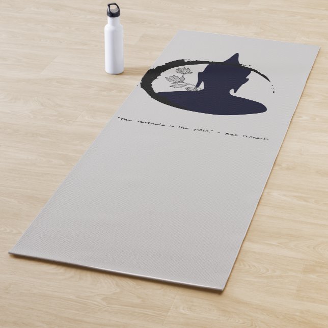 Tapete De Yoga Zen Citação: Sabedoria e Meditação (In Situ)