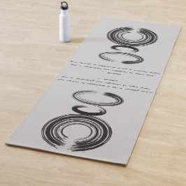 Tapete De Yoga Zen Citação: Sabedoria e Meditação