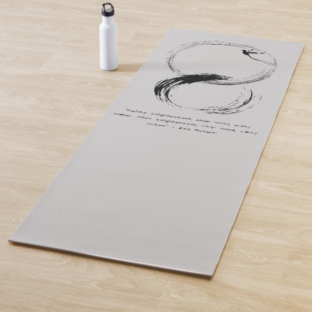 Tapete De Yoga Zen Citação: Sabedoria e Meditação (In Situ)