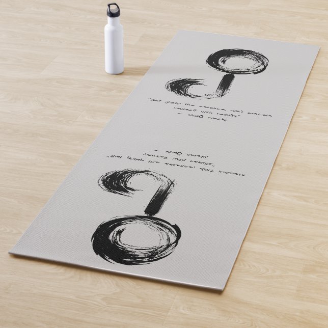 Tapete De Yoga Zen Citação: Sabedoria e Meditação (In Situ)