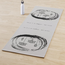 Tapete De Yoga Zen Citação: Sabedoria e Meditação