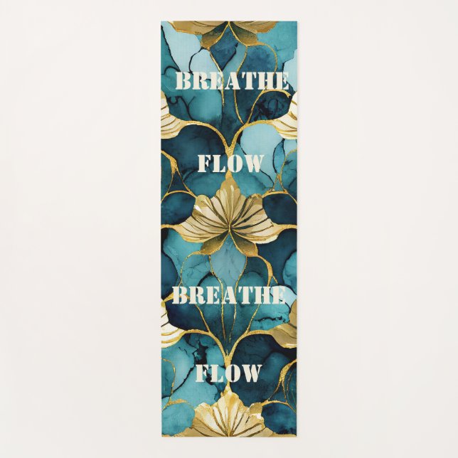 Tapete De Yoga Zen Flow Japonês Art Yoga Mat (Frente)