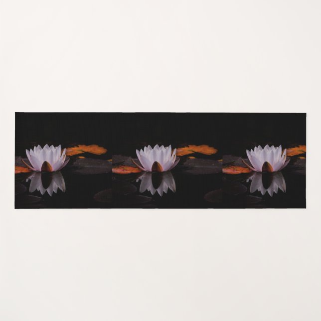 Tapete De Yoga Zen White Lotus Flower (Frente (Horizontal))