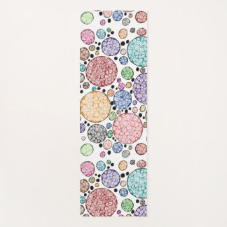 Tapete De Yoga Zentangle circles pattern