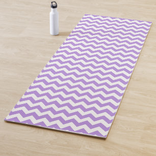 Tapete De Yoga Zigzag Roxo, Chevron Roxo, Padrão Geométrico