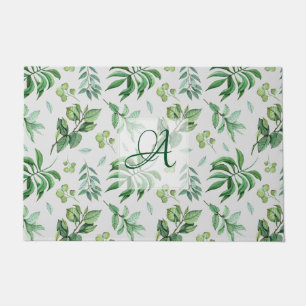 Tapete Decor doméstico botânico de licença verde monogram